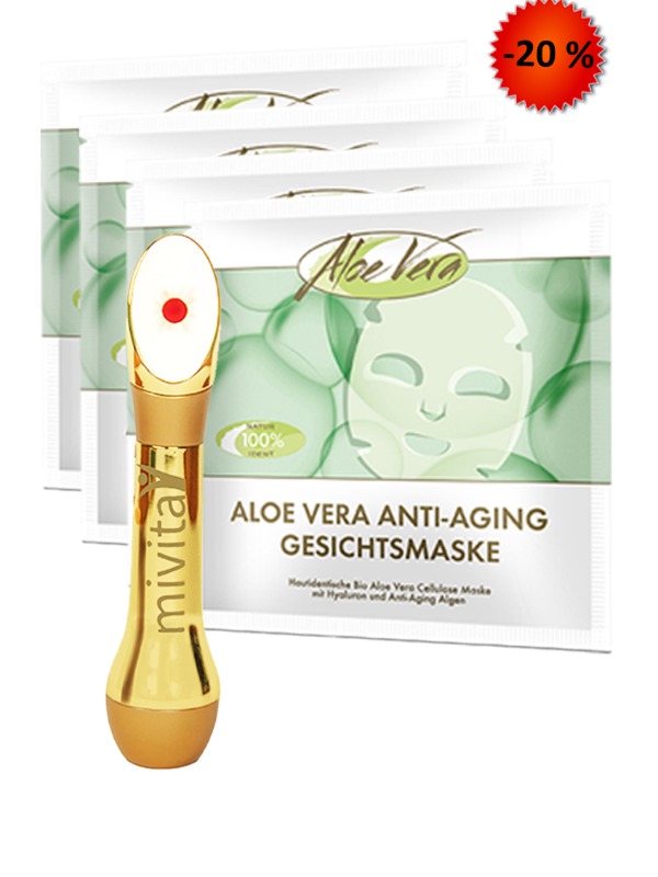 Gesichtsmassagegerät timeless  + 4 x Anti Aging Maske